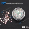 wholesale new PET eco friendly bulk Flake circle dot shape Iridescent / Rainbow glitter for body nail arts Christmas