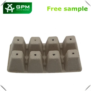 Wholesale paper pulp pots for plant biodegradable seed tray at factory price
