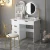 Import Wholesale price modern simple dressing make up table hotel home furniture dressing table with mirrored chair from China
