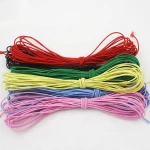 Wholesale professional 1 roll 3/8" 1.5mm 2mm 6mm round bungee elastic rubber drawstring cord lace fabric