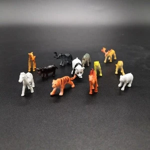 Wholesale Promotional 12 Designs Mini Forest Animal Toys Figurines PVC Hard Animals Plastic Wild Animal Toys For Kids