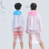 wholesale Quality Kids Children Boys Girls PVC Raincoat with Schoolbag Cover