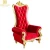Import wholesale red throne chair queen and king chairs for event and wedding from China