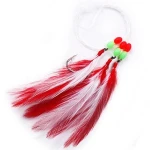 Wholesale Sea Water Surf Fishing Bait Mackerel Rigs with 3 Feather Jig Hooks