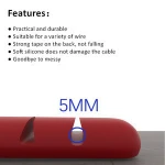 Wholesale Silicone Cable Organizer Clamp Desktop USB Cable Clips Winder Cord Wrap Cable Holder