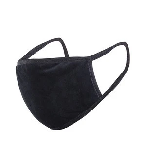 Wholesale Super Quality Custom Washable Reusable Black Cotton Face Mask Fashion Cloth Fabric Mask Party Mask