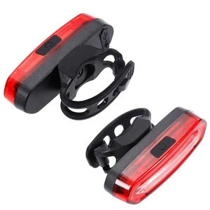 Wholesale waterproof rechargeable usb bicycle light bike rear light bicycle tail light for car mountain bike indicator warning