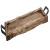 Import Wholesale Wood Serving Tray  Charcuterie Platter Cheese Board with Metal Handles from China