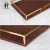 Import Wholesale wooden craft wooden handicraft home decorative custom square brown faux leather wooden tray stainless trays from China