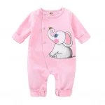 Winter Wide Leg Romper Clothes Winters Wholesale Unisex Workout Knitted Baby Rompers Spandex / Cotton Infants & Toddlers Support