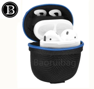 Wired Zipper Pocket Earphone MP3 Eva Case Data Line Cables Storage Portable Bag