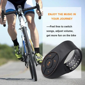 Wireless Remote Control Bluetooth Car Kit Portable Receiver Media Button For Car Steering Wheel Bike For IOS Android