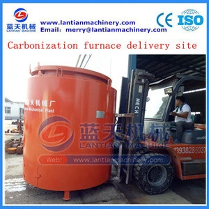 Wood charcoal carbonization furnace burner industrial furnace