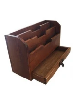 Wood Letter Rack in Natural Style, FSC Wood
