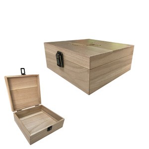 Wooden Jewelry Box with Clasp