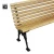 Import Wooden Slats Cast Aluminum Garden Bench Furniture Outdoor Metal Urban Street Bench from Republic of Türkiye