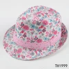 YIWU Factory Price Summer Flower Print Lady Fedora Hat