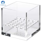 YongJinge Cosmetic Organizer Acrylic Makeup Sponge Beauty Egg Storage Holder Acrylic Cube