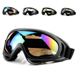 YOUME Black Frame Adult Snowmobile Ski Goggles Protective Glasses Outdoor Motorcycle Cycling Sunglasses Eyewear 5 Color