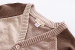 ZZ0001 Spring and Autumn Boys New Sweaters Kids Color and Match Cotton Jackets Children's Sweater Cardigans