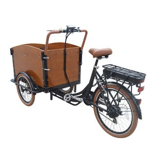 ZZMERCK Affordable Family-friendly Kids and Pets Short Transport Electric Cargo Bike