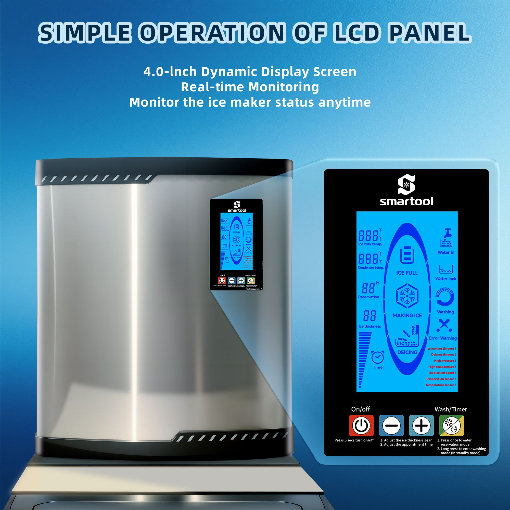 Buy Smartool Bf360 Ice Maker 350lbs Daily Production from Smartool ...