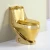 Import luxury golden toilet shinning metallic plated from USA