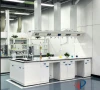 All Steel Laboratory Bench with Integrated Functional Tower for Modern Laboratories