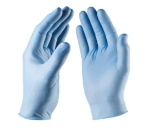 Disposable medical rubber gloves for physical examination