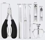 027 New Toe Nail Clippers 1Set Nail Correction Nippers Clipper Cutters Dead Skin Dirt Remover Pedicure Care Nail Clipper