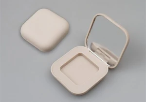Simple design plastic Square cosmetic packaging single eyeshadow case