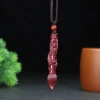 Natural cinnabar Wenchang pendant men's and women's purple sand college entrance examination champion gift