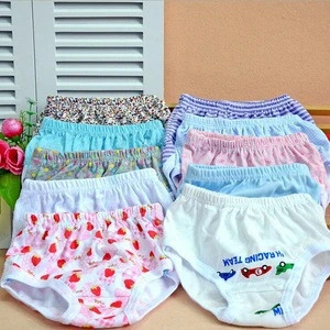 0.32 USD NK005 China manufacture cotton printed kids boys girl thong underwear for 1 2 3 years