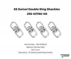 SS Swivel Double Ring Shackles 256-03780-00