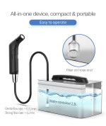 Electric Rechargeable Handheld Personal Travel Shower Bidet Sprayer  2.3Liters Water Storage