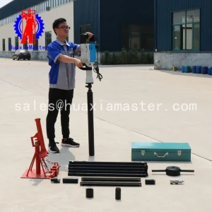 supply mini light soil drilling rig QTZ-3D electric sampling drill machine for sale waterless no pollution