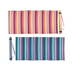 Portable PP Straw Beach Mat With handle strap