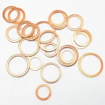 Copper washers, compression washers, high-quality copper metric flat washers, copper sealing gasket kits (M5 M6 M8 M10