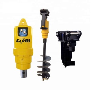 Q345b Hydraulic Earth Auger Yakai Cthb Drilling Attachment Rock Drills for Excavator/Skid Steer