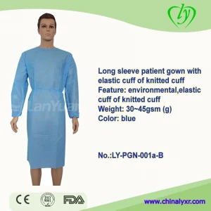 LY Nonwoven Patient Gown Disposable pp Isolation gown