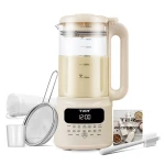 OEM/ODM 23000RPM Electric Nut Milk Maker Machine with Heating, 1.5L Capacity, Multi-Plug