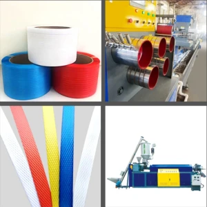 PET Strap Making Machine Plastic PET Strap Production Line with PET Recycled Flake Materials