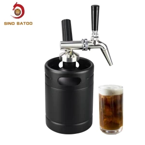 2L 64oz 304 Easy Operate Portable Matt Black Stainless Steel Nitro Cold Brew Coffee Maker