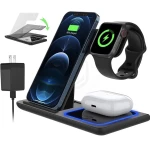 3 in 1 15W Wireless Charger Dock Qi Fast Charging For iPhone Apple Watch Samsung