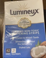 Lumineux Oral Essentials Teeth Whitening Strips (42 Strips, 21 Treatments Sealed