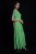 Import Absinthe Green Long Dress With Embroidery from India
