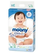 Japanese diapers MOONY tape type L (9-14 kg), 54 pcs.