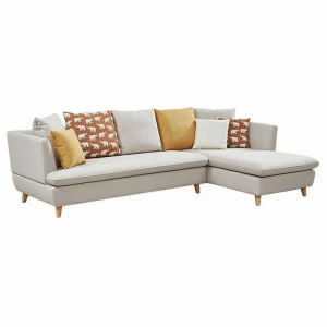 Memeratta Italy u0009 fabric sectional living room couch leisure sofa with solid wood frame S-725