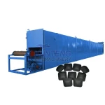 Continuous Belt Dryer for Bbq Briquette Charcoal Briquettes Drying Oven Dehydrator Charcoal Briquette Dryer Machine