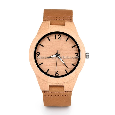 1 pc MOQ men military wooden watch daily waterproof quartz watches male customized blank wood wristwatch